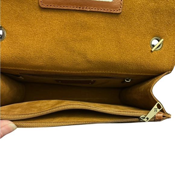 Patricia Nash 10th Anniversary Tan Leather Crossbody Bag - Picture 4 of 9